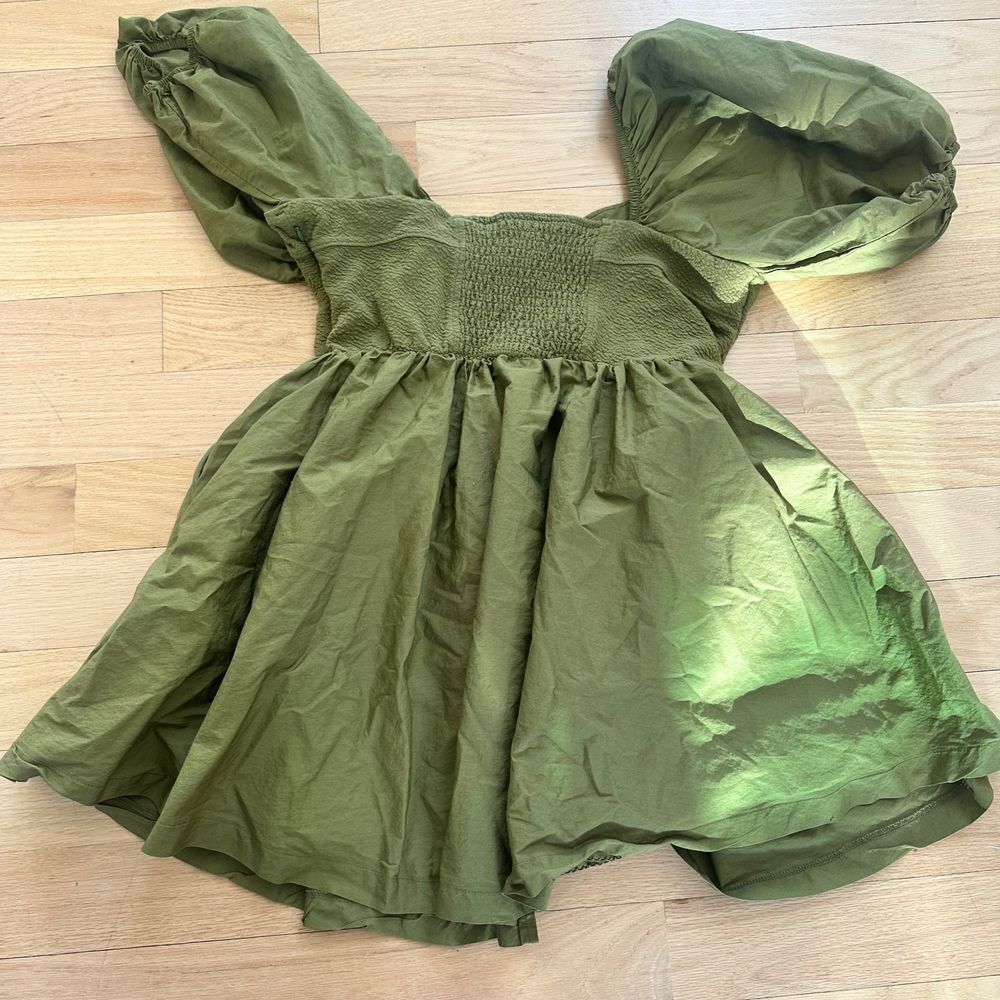 Maeve Olive Green Mini Dress - Picture 9 of 9